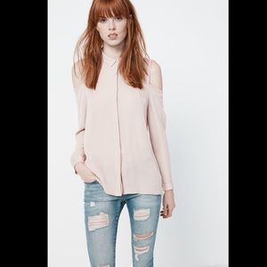 SILK Rebecca Minkoff Kalamata top in Ivory